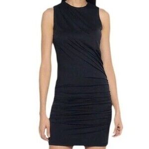 Susana Monaco Ruched Boat Neck Mini Dress Size XS NWT